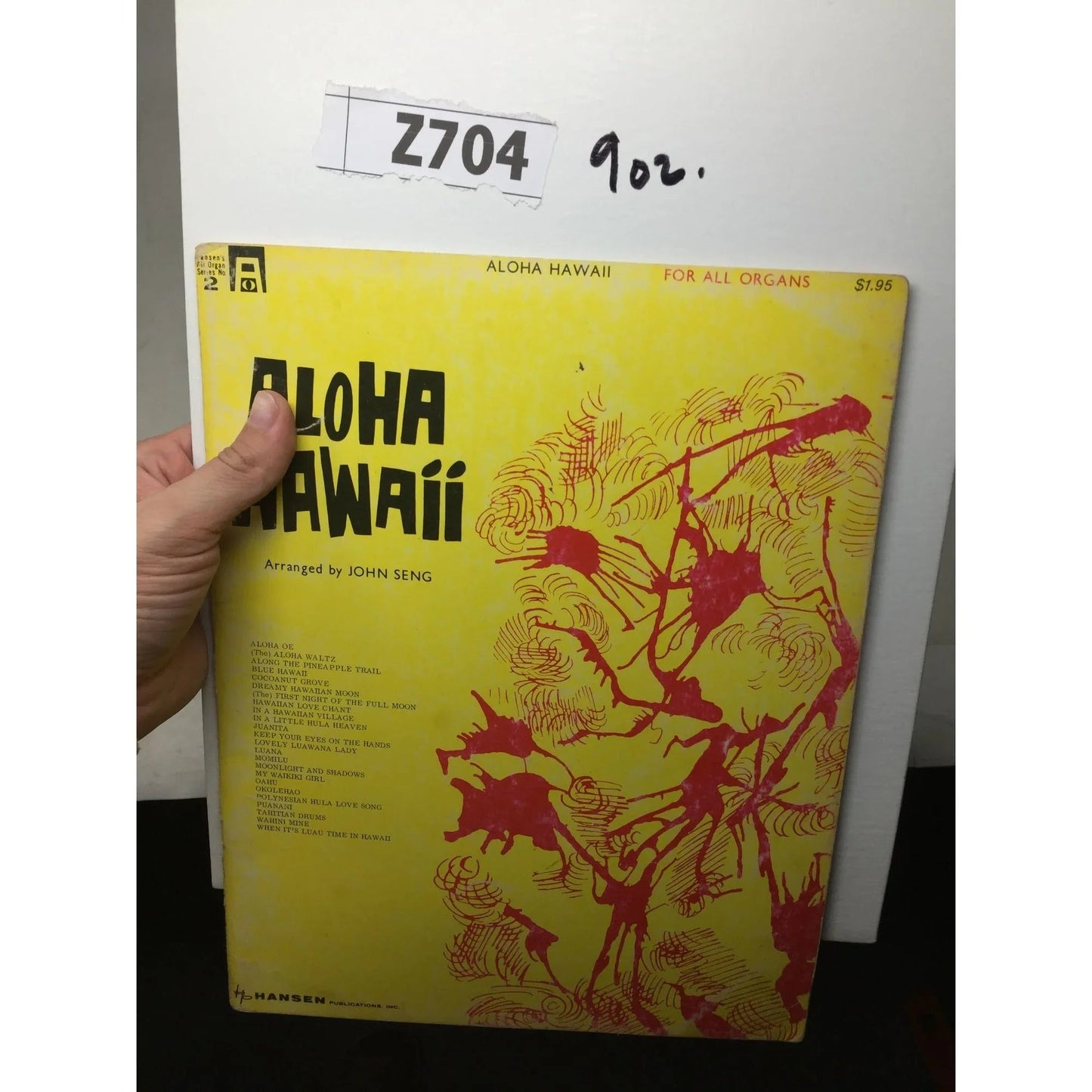 Vintage 1960 Sheet Music Book ''Aloha Hawaii'' - A+ Stuff - SHEET MUSIC - A+ Stuff