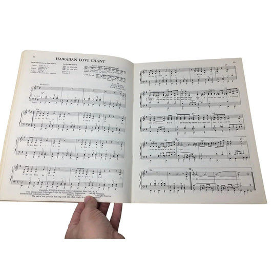 Vintage 1960 Sheet Music Book ''Aloha Hawaii'' - A+ Stuff - SHEET MUSIC - A+ Stuff