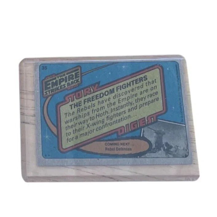 Vintage 1980 Star Wars Trading Card - ''The Freedom Fighters'' The Empire Strikes Back - A+ Stuff - Collectible Trading Cards - A+ Stuff