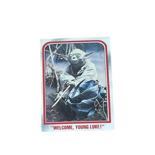 Vintage 1980 Star Wars Trading Card - ''Welcome, Young Luke'' The Empire Strikes Back - A+ Stuff - Collectible Trading Cards - A+ Stuff