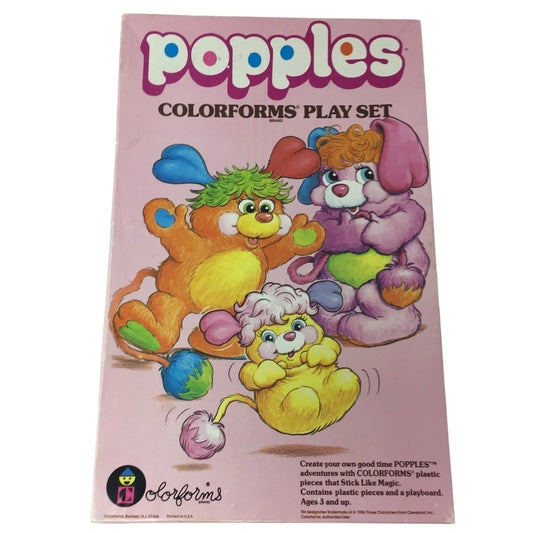 Vintage 1980's ''Popples Colorforms brand Play Set'' - popples - Games - A+ Stuff