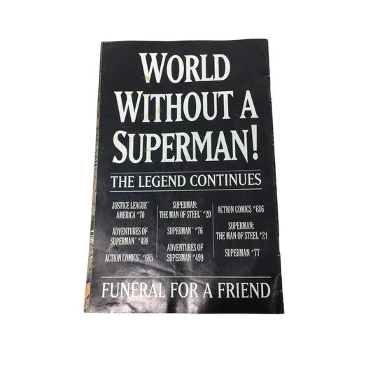 Vintage 1993 ''SUPERMAN The Death of Superman!'' - Vintage Comic Book - A+ Stuff - comic books - A+ Stuff