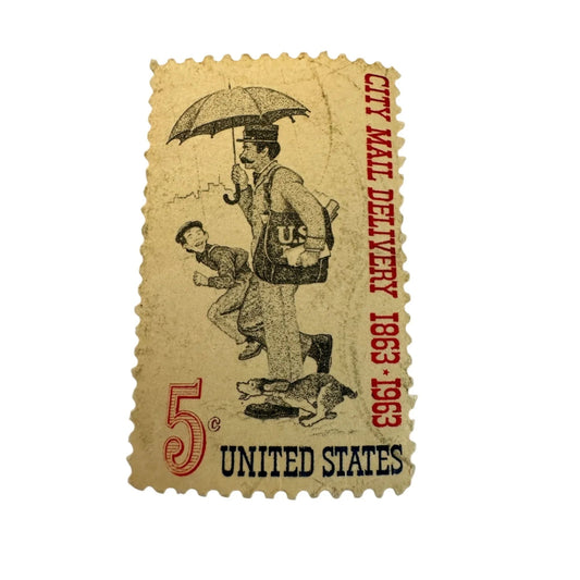 Vintage 5 Cent United States City Mail Delivery Postage stamp - A+ Stuff - Stamp - A+ Stuff