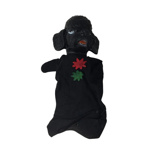 Vintage ''A Gregor Original'' Black Poodle Hand Puppet - a gregor original - Puppets & Marionettes - A+ Stuff