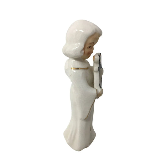 Vintage Angel Playing Instrument Ceramic Figurine - Made in Japan - A+ Stuff - Figurines - A+ Stuff
