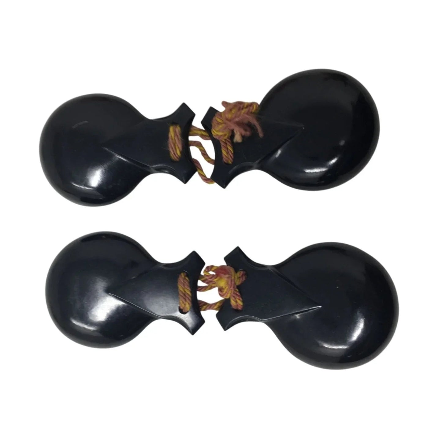 Vintage Black Spanish Castanets (2) - A+ Stuff - Collectibles - A+ Stuff