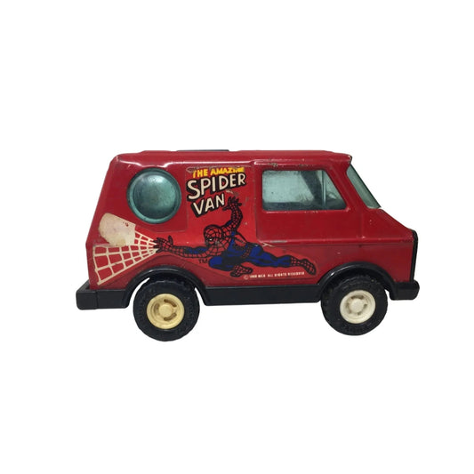 Vintage Buddy L The Amazing Spider Van Toy Vehicle with Spiderman on Each Side - buddy l - Toy Cars - A+ Stuff