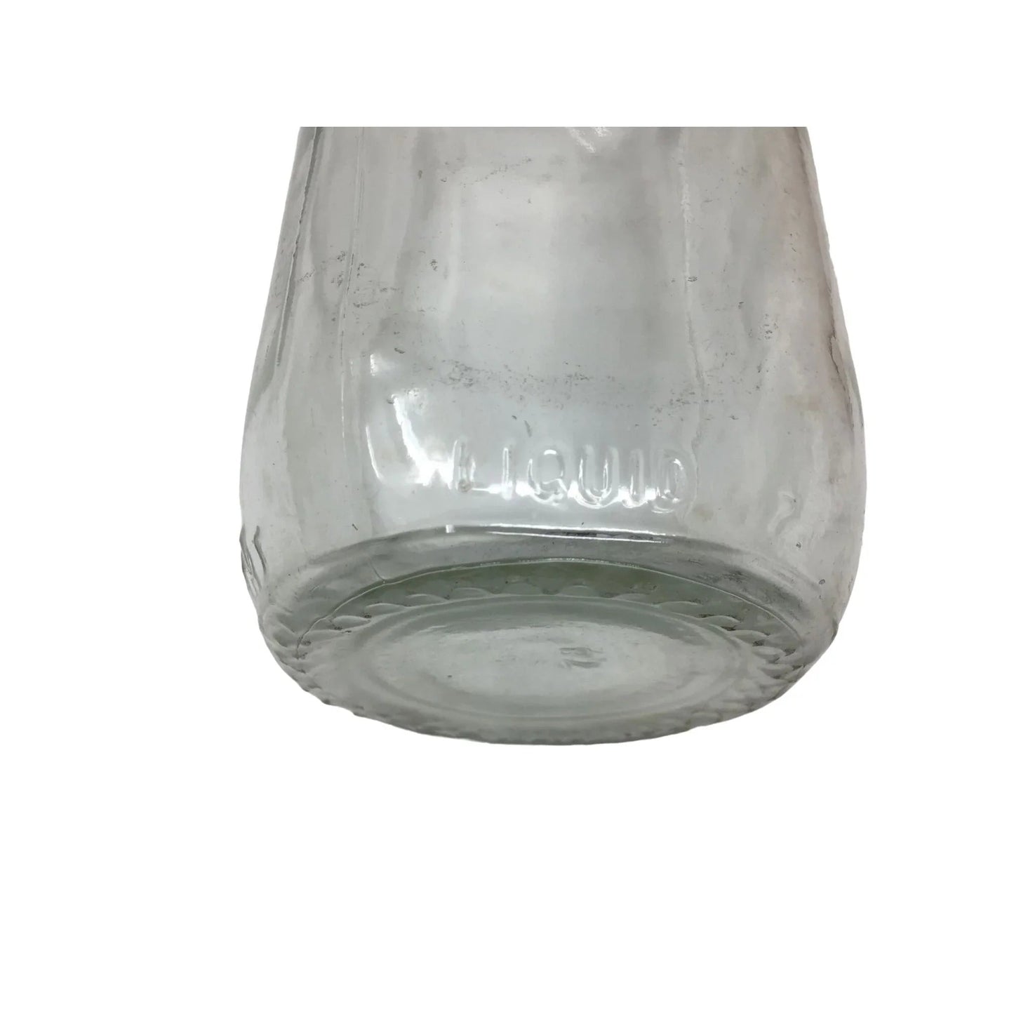 Vintage Clear Glass 1 Quart Milk Jug/Bottle (25 78 on the bottom) - A+ Stuff