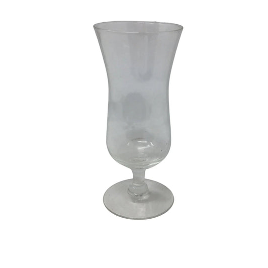 Vintage Clear Glass Footed Flute Glass - A+ Stuff - Glass - A+ Stuff