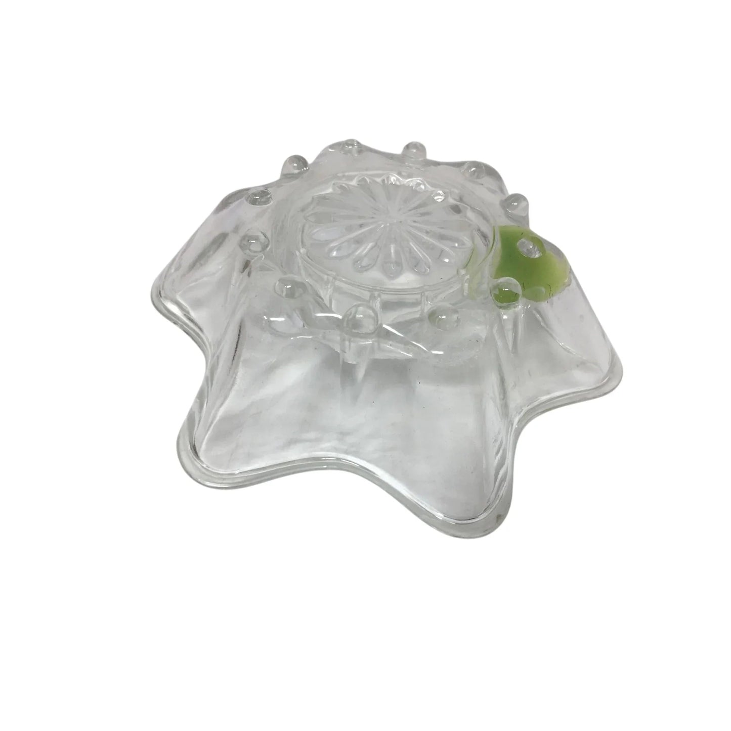 Vintage Clear Glass Star Taper Candlestick Holder - A+ Stuff - Candle Holders - A+ Stuff