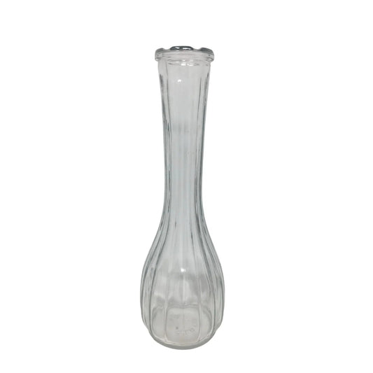 Vintage C.L.G. CO. Clear Glass Flower Vase/Bud Vase - CLG CO - Vase or Holder - A+ Stuff