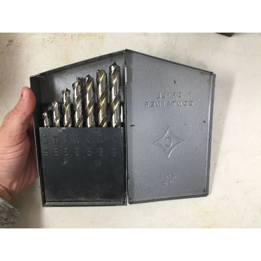 Vintage Drill Index A - Z & Drill Container with Bits - A+ Stuff - Tools - A+ Stuff