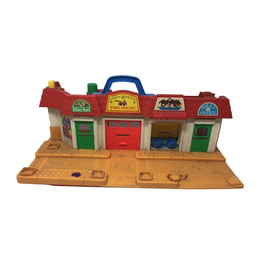Vintage Fisher Price Little People Play Family Village Main Street Town City - A+ Stuff
