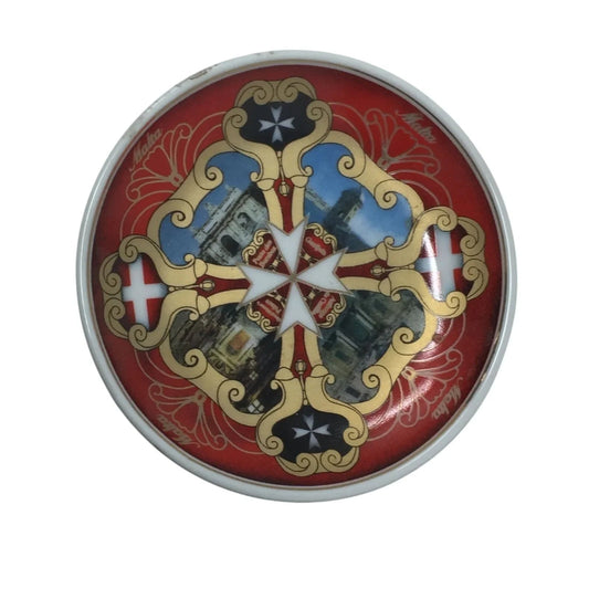 Vintage Geometric Design Decorative Plate by Bristow Potteries Limited Malta - A+ Stuff - Plates - A+ Stuff