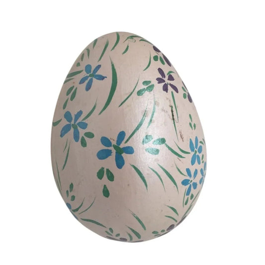 Vintage Hand Painted Easter Egg with Flowers on it - A+ Stuff - Seasonal & Holiday Decorations - A+ Stuff