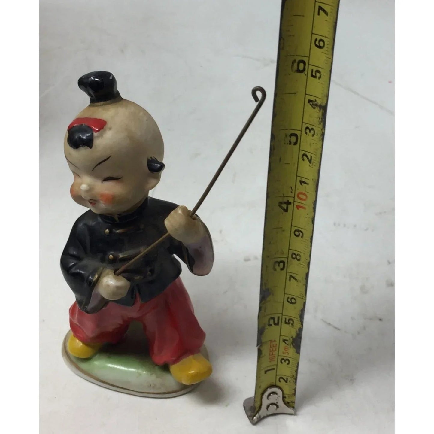 Vintage Japanese Asian Man Porcelain Figurine - A+ Stuff - Figurines - A+ Stuff