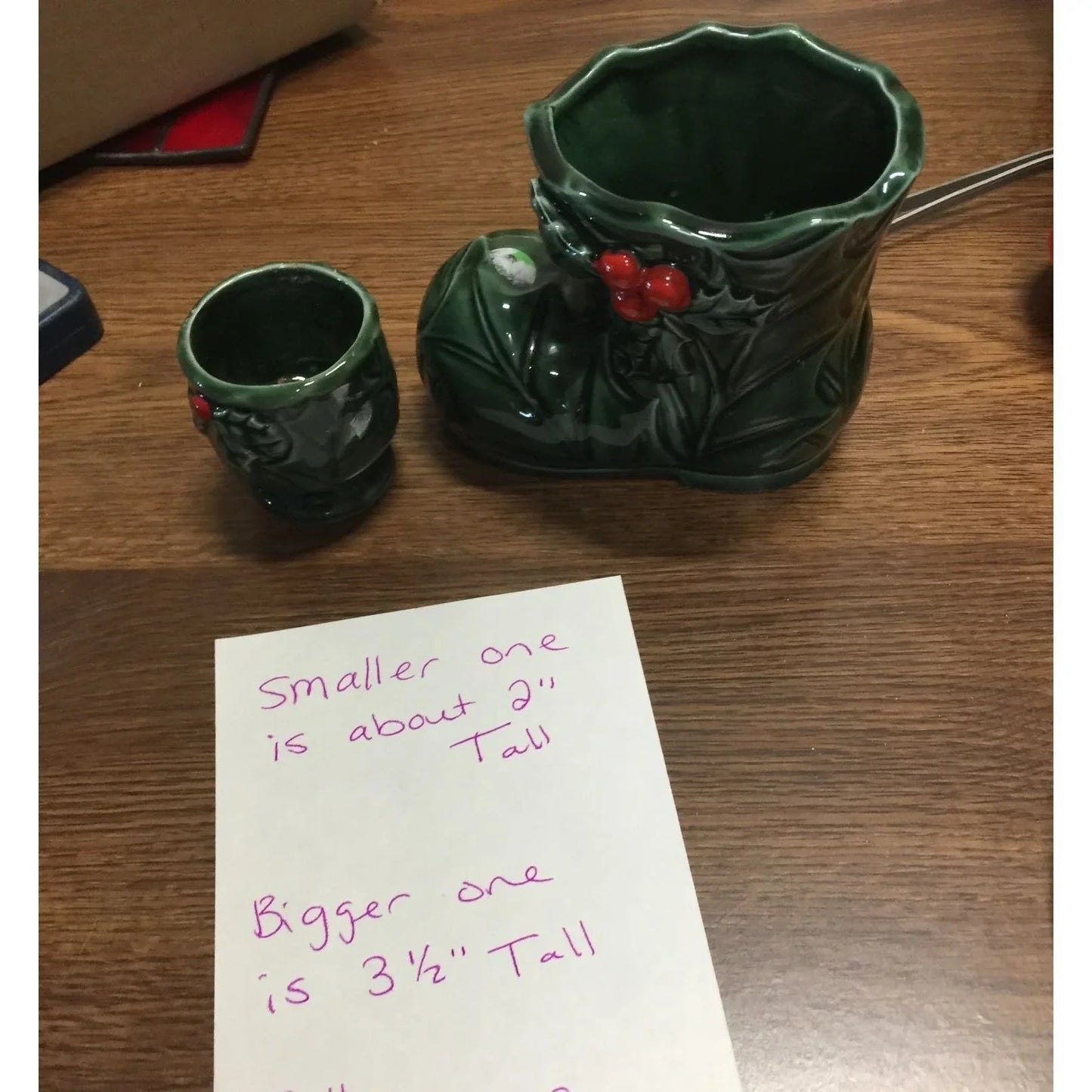 Vintage Lefton 1970s Christmas Holiday Candle Holders - A+ Stuff