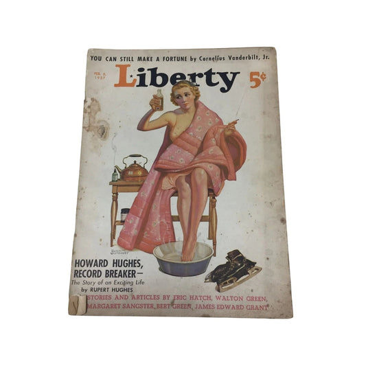 VINTAGE LIBERTY MAGAZINE (Feb. 6, 1937) - Revere Wistehuff cover - A+ Stuff - Magazines - A+ Stuff