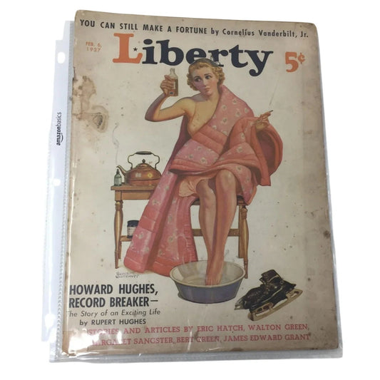 VINTAGE LIBERTY MAGAZINE (Feb. 6, 1937) - Revere Wistehuff cover - A+ Stuff - Magazines - A+ Stuff