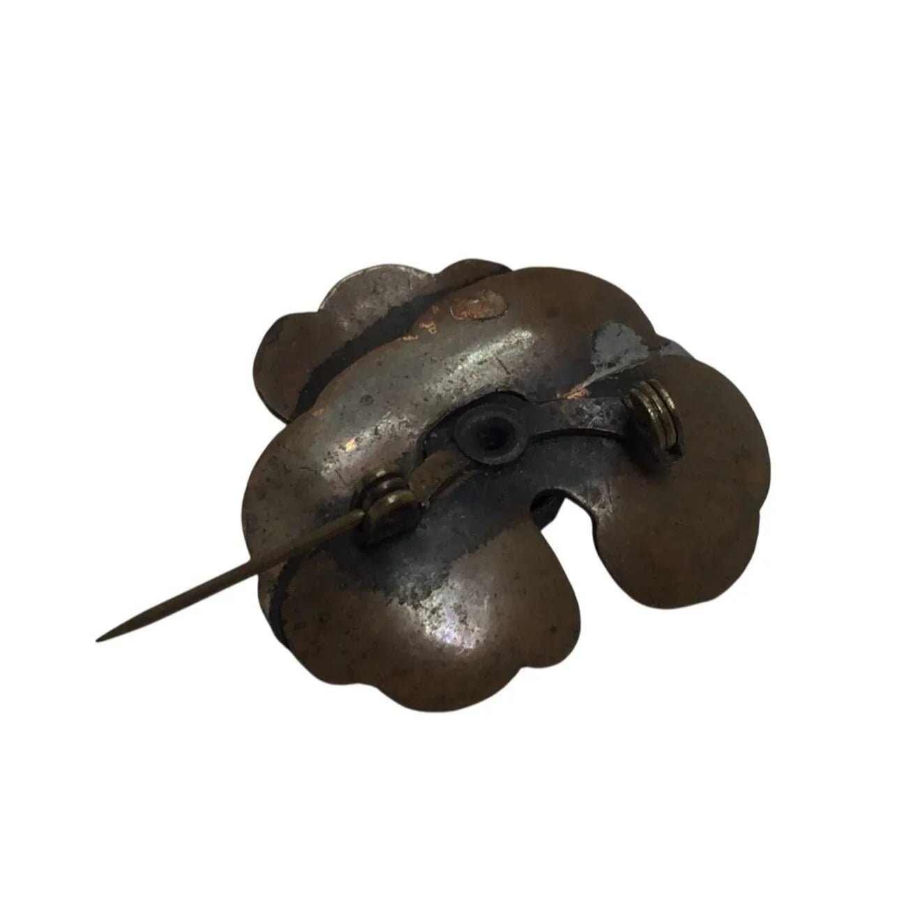 Vintage Metal Flower Pin - Missing a petal - A+ Stuff - pin - A+ Stuff