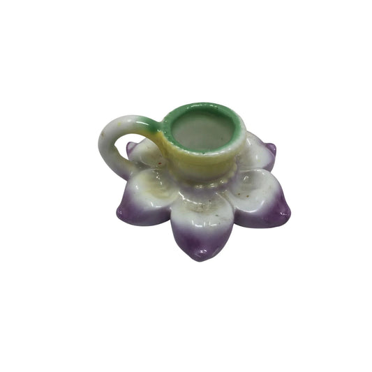 Vintage Miniature Flower Shaped Candle Stick Holder with Handle - A+ Stuff - Candle Holders - A+ Stuff