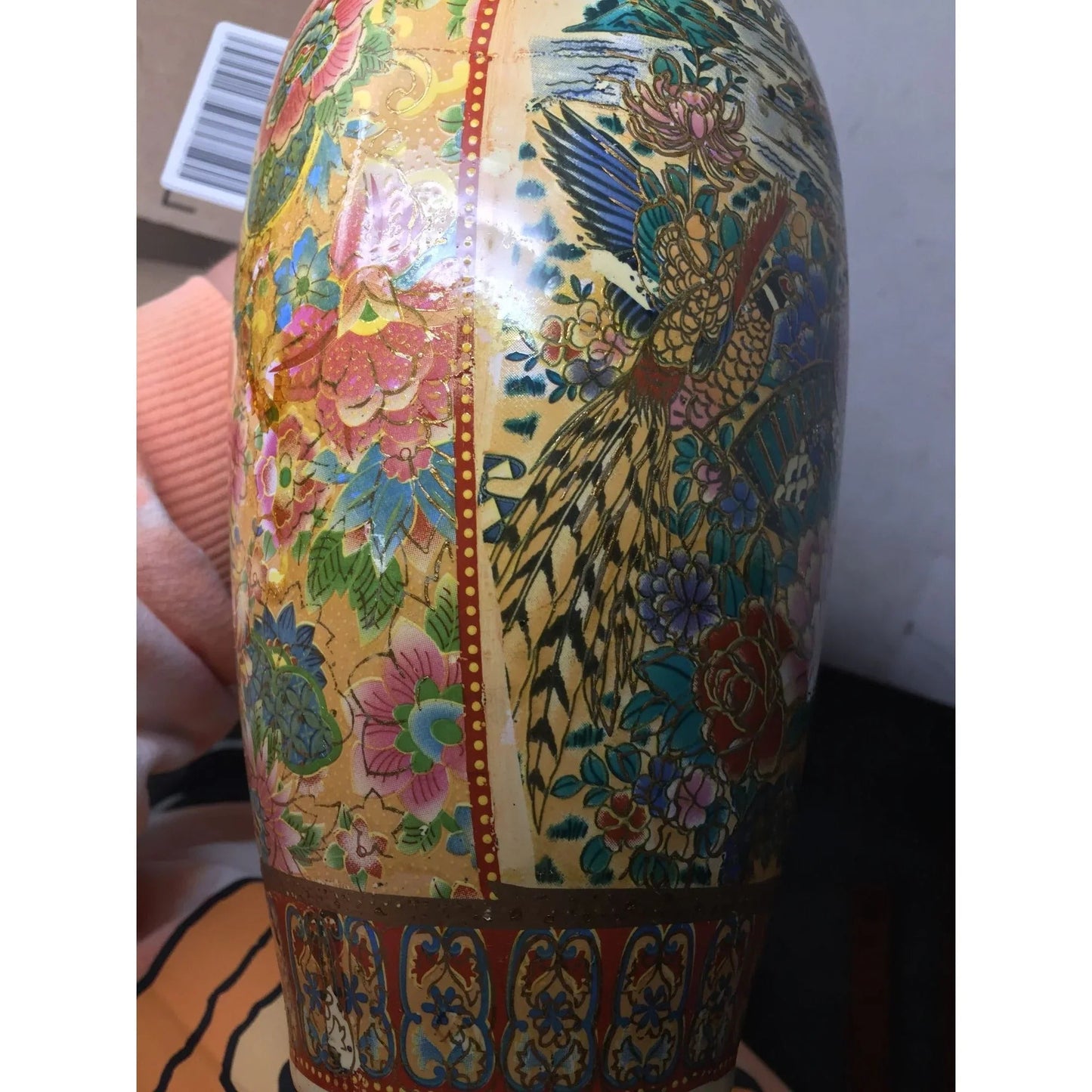 Vintage Oriental Japanese/Chinese Porcelain Ceramic Detailed Vase - A+ Stuff - Vase or Holder - A+ Stuff