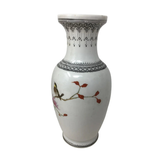 Vintage Porcelain Hand Painted Glazed Chinese Vase - A+ Stuff - Vase or Holder - A+ Stuff