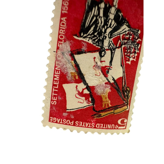 Vintage Postage Stamp - 5 Cent Settlement of Florida 1565 - 1965 - A+ Stuff - Stamp - A+ Stuff