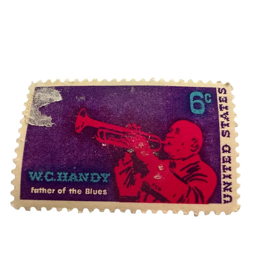 Vintage Postage Stamp - 6 Cent United States W.C. Handy Father of the Blues - A+ Stuff - Stamp - A+ Stuff
