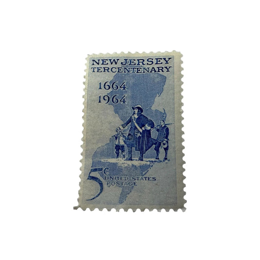 Vintage Postage Stamp - New Jersey Tercentenary 5 Cent United States - A+ Stuff - Stamp - A+ Stuff
