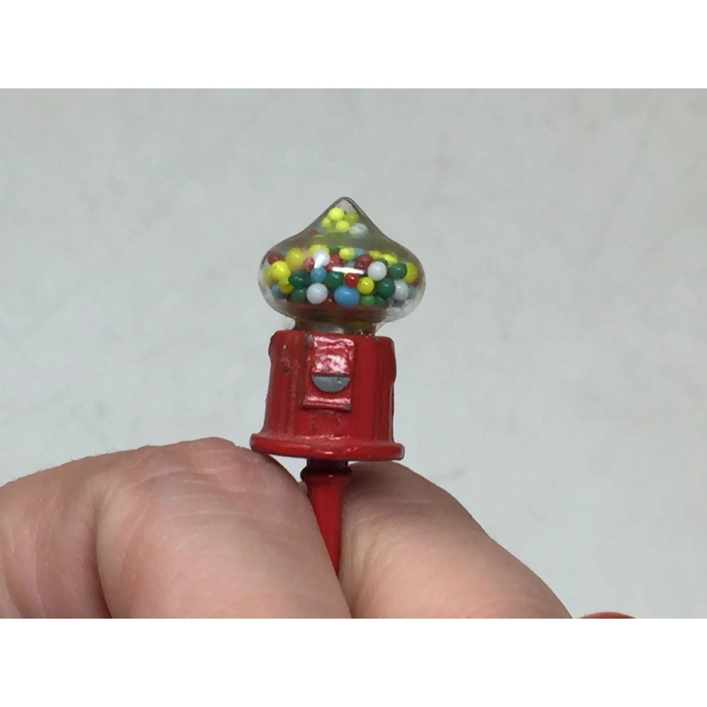 Vintage Red Miniature Dollhouse Gumball Machine - A+ Stuff - Collectibles - A+ Stuff