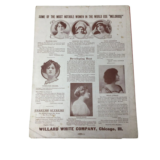 Vintage Sheet Music Book - ''The Song of the Melorose Waltz'' - A+ Stuff - sheet music - A+ Stuff