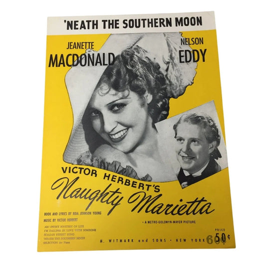 Vintage Sheet Music - '''Neath the Southern Moon'' - A+ Stuff - SHEET MUSIC - A+ Stuff
