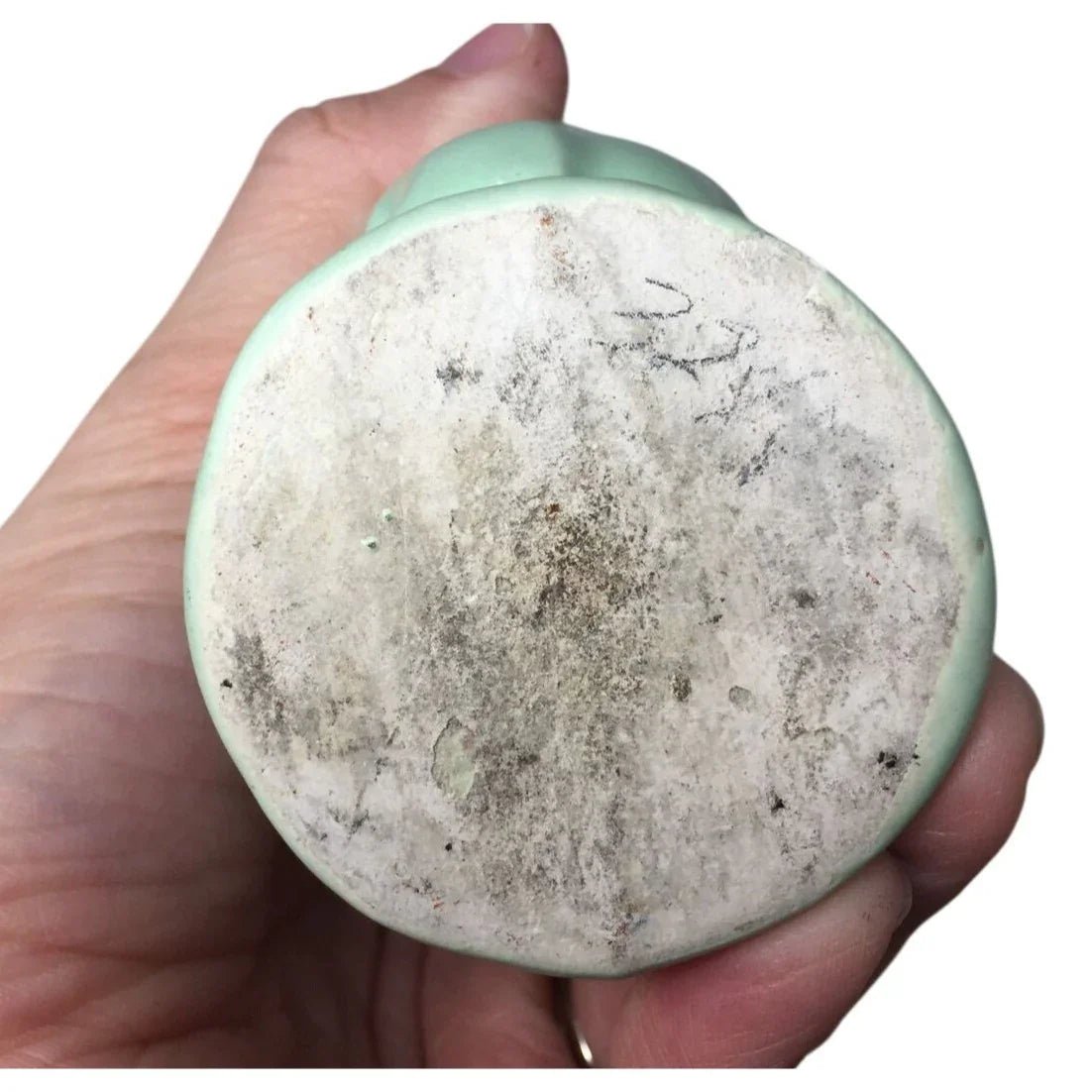 Vintage Small Green Leaf Flower Vase/Planter (Chipping on rim) - A+ Stuff - Vase or Holder - A+ Stuff