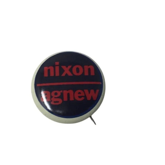 VINTAGE SMALL POLITICAL CAMPAIGN PIN ''NIXON AGNEW'' - A+ Stuff - pin - A+ Stuff