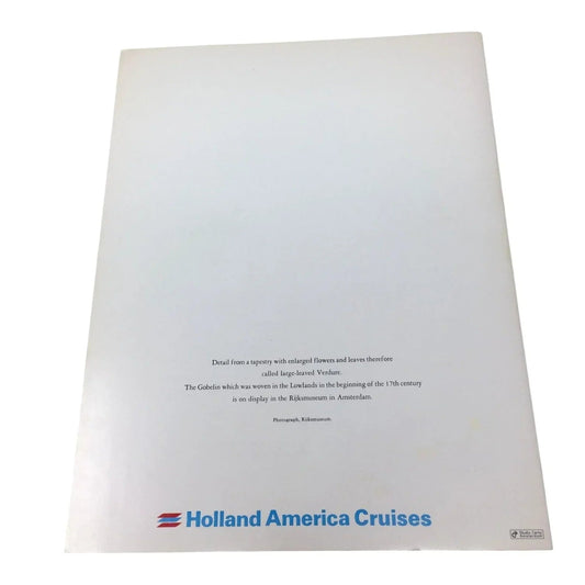 Vintage S.S "VEENDAM" Dinner Menu from Holland America Cruises - unbranded - A+ Stuff