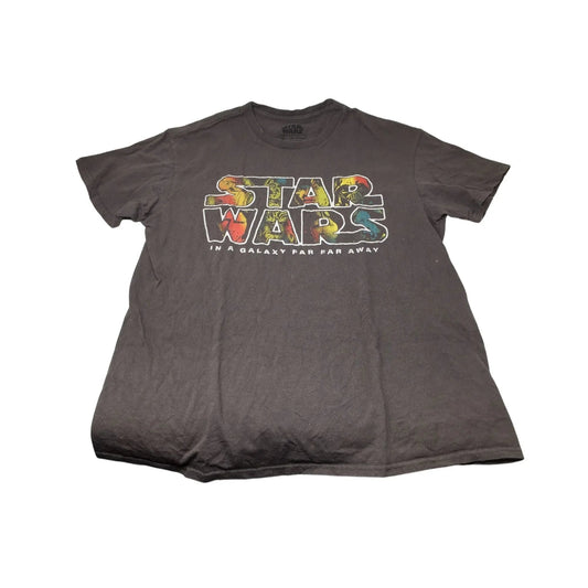 Vintage Star Wars Logo In A Galaxy Far Far Away Graphic Tee Shirt Size medium - star wars - shirt - A+ Stuff