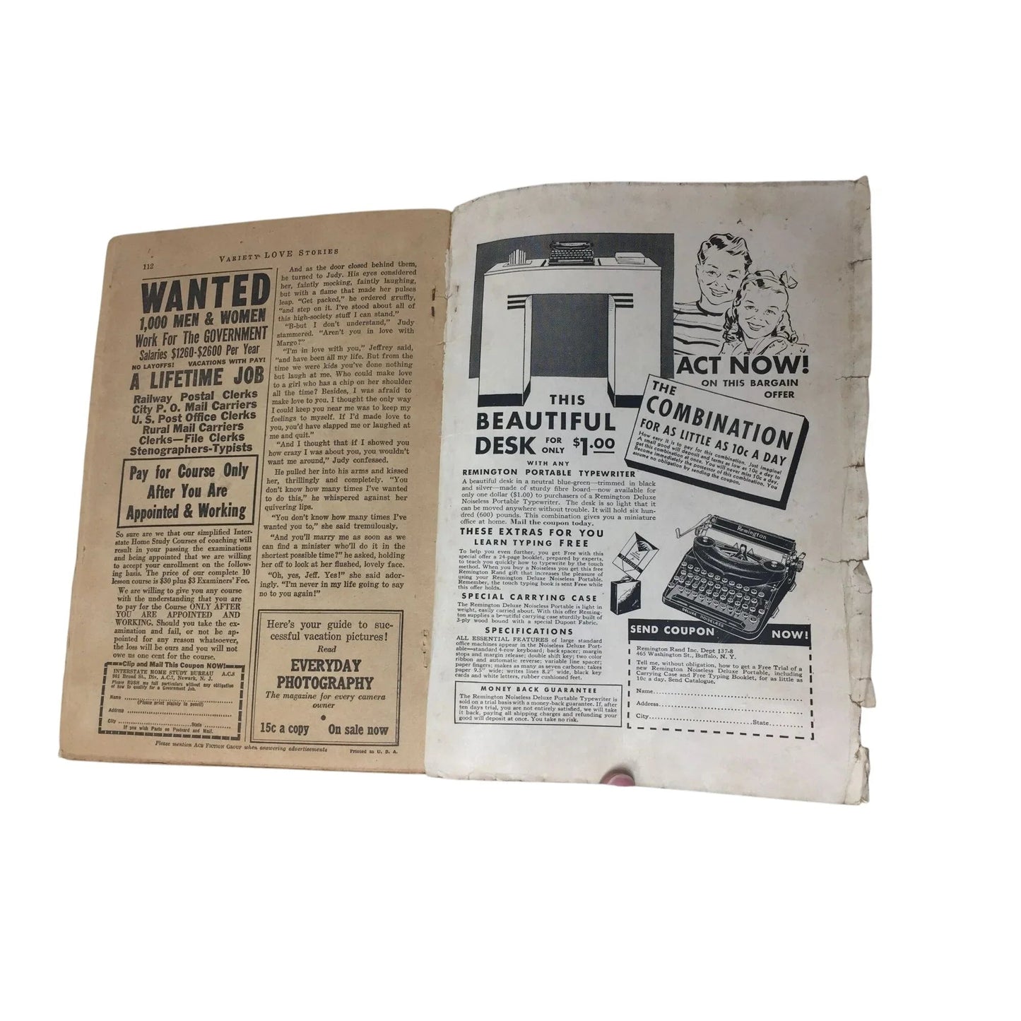 Vintage ''Variety Love Stories'' With 12 Complete Stories - A+ Stuff - Magazines - A+ Stuff