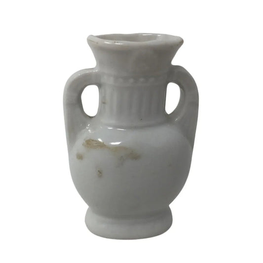 Vintage White, Pink and Gold Miniature Vase Hand Painted - Made in Japan - A+ Stuff - Vase or Holder - A+ Stuff