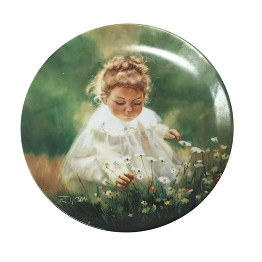 Vintage Zolan Collectible Plate ''Spring Innocence'' (Plate 1209A) - ZOLAN - Plates - A+ Stuff