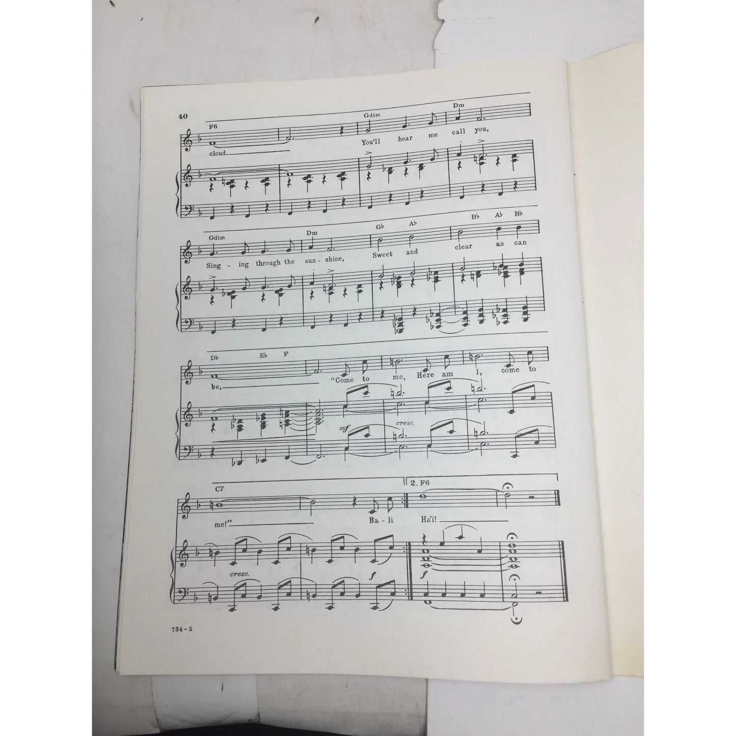 Vocal Selection - Rodger's and Hammerstein's South Pacific - A+ Stuff - SHEET MUSIC - A+ Stuff