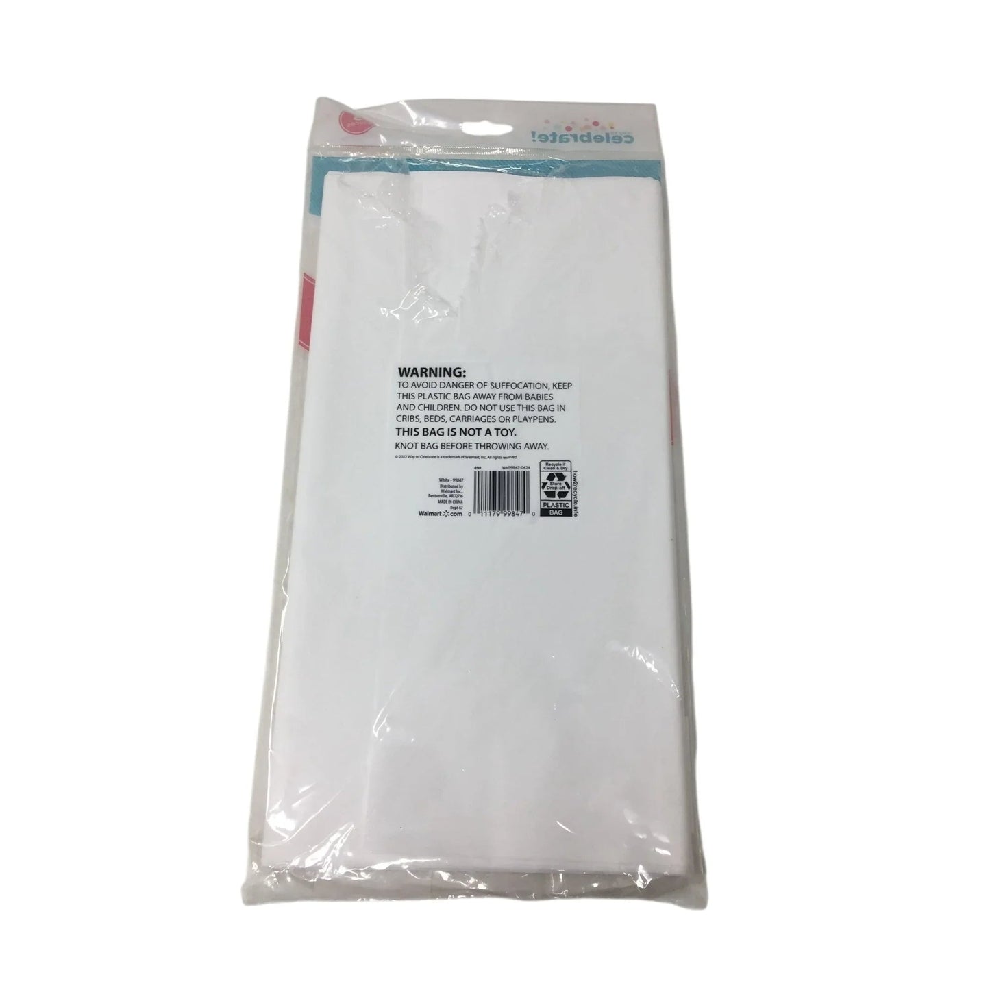 Way To Celebrate White Table Covers (Value 3 Pack) - A+ Stuff - Holiday Table Decor - A+ Stuff