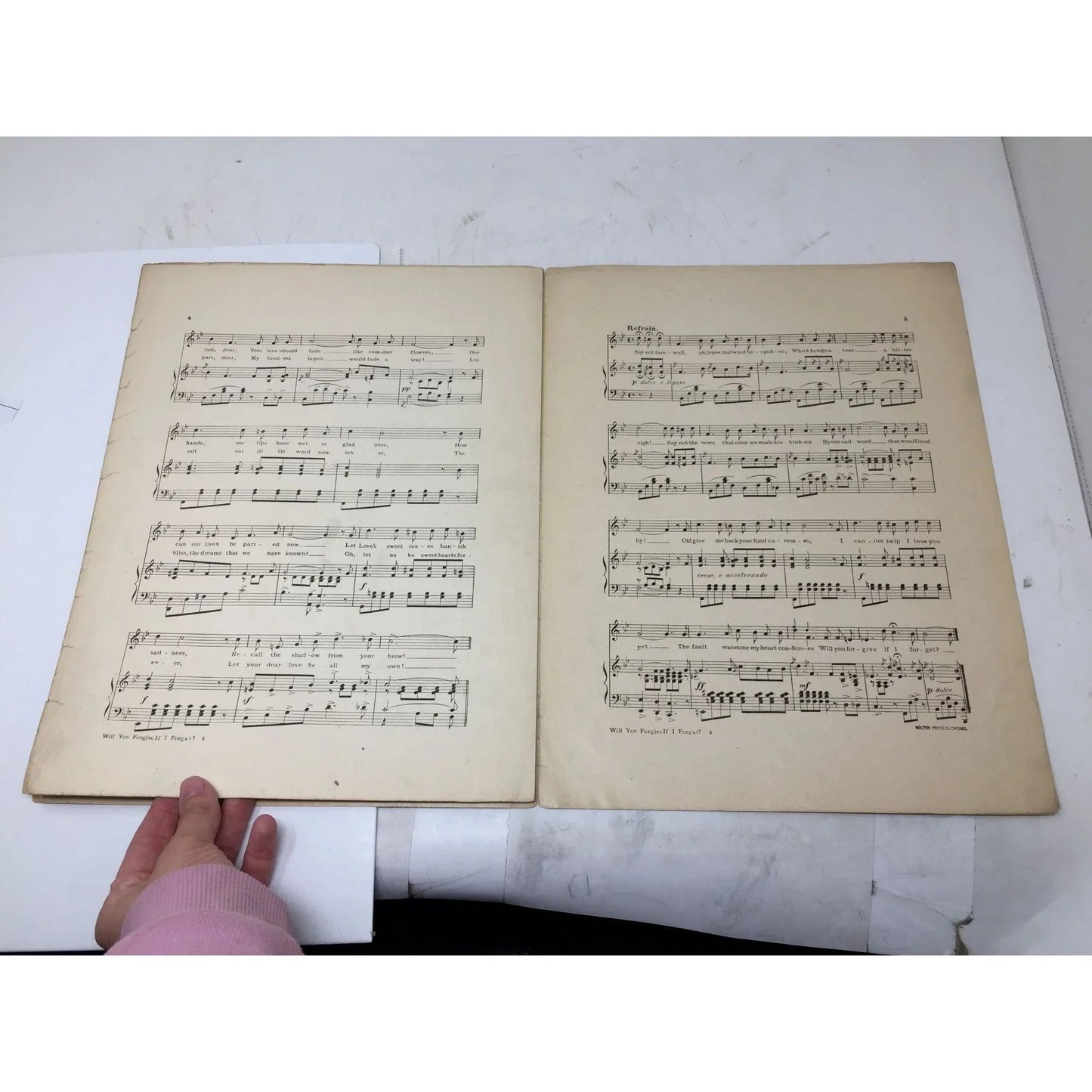 ''Will You Forgive If I Forget?'' Vintage Sheet Music Book - A+ Stuff - SHEET MUSIC - A+ Stuff