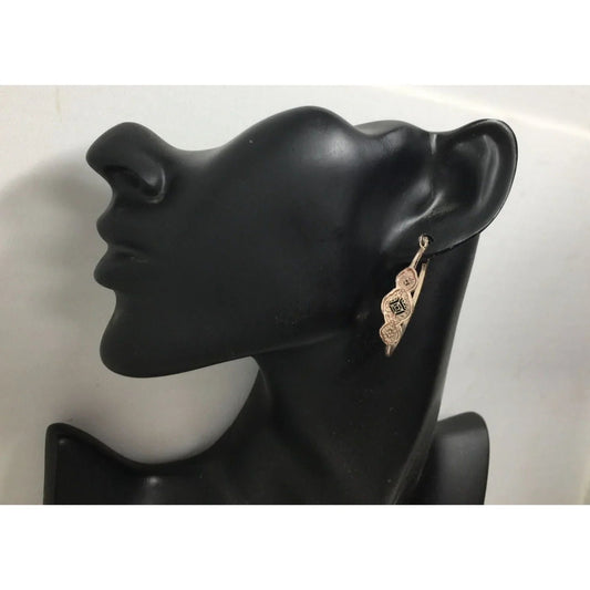 Women's Beautiful Rose Gold Hoop Earrings - A+ Stuff - Earrings - A+ Stuff
