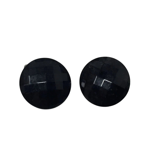 Women's Black and Silver Tone Clip On Earrings - A+ Stuff - Earrings - A+ Stuff