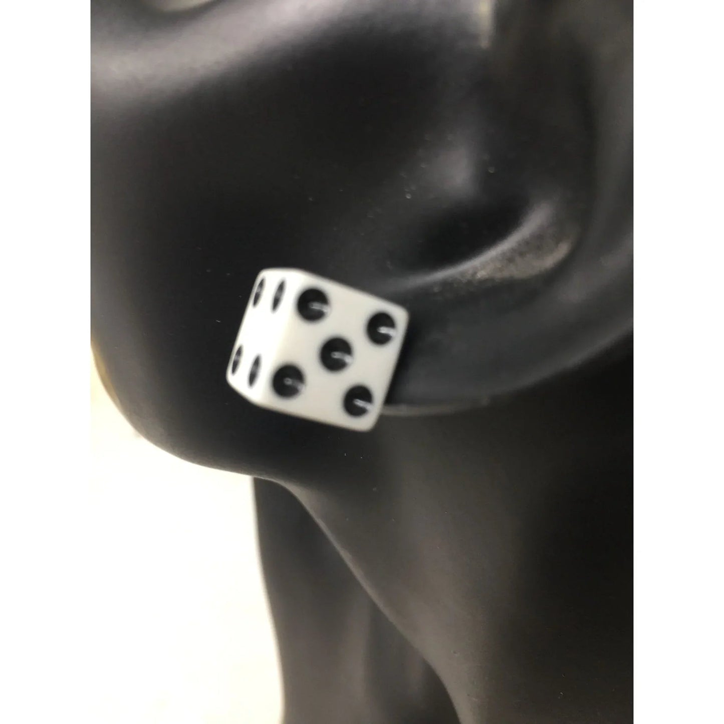 Women's Black and White Cube Dice Stud Earrings - A+ Stuff - earrings - A+ Stuff