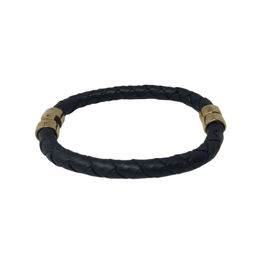 Women's Black Braided Bracelet with Gold Hardware - A+ Stuff - Bracelet - A+ Stuff