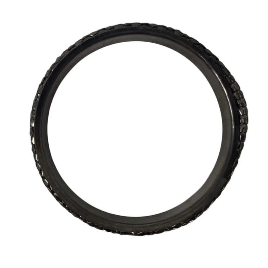 Women's Black/Silver Tone Gunmetal Mesh Chain Bangle Bracelet - A+ Stuff - Bracelet - A+ Stuff