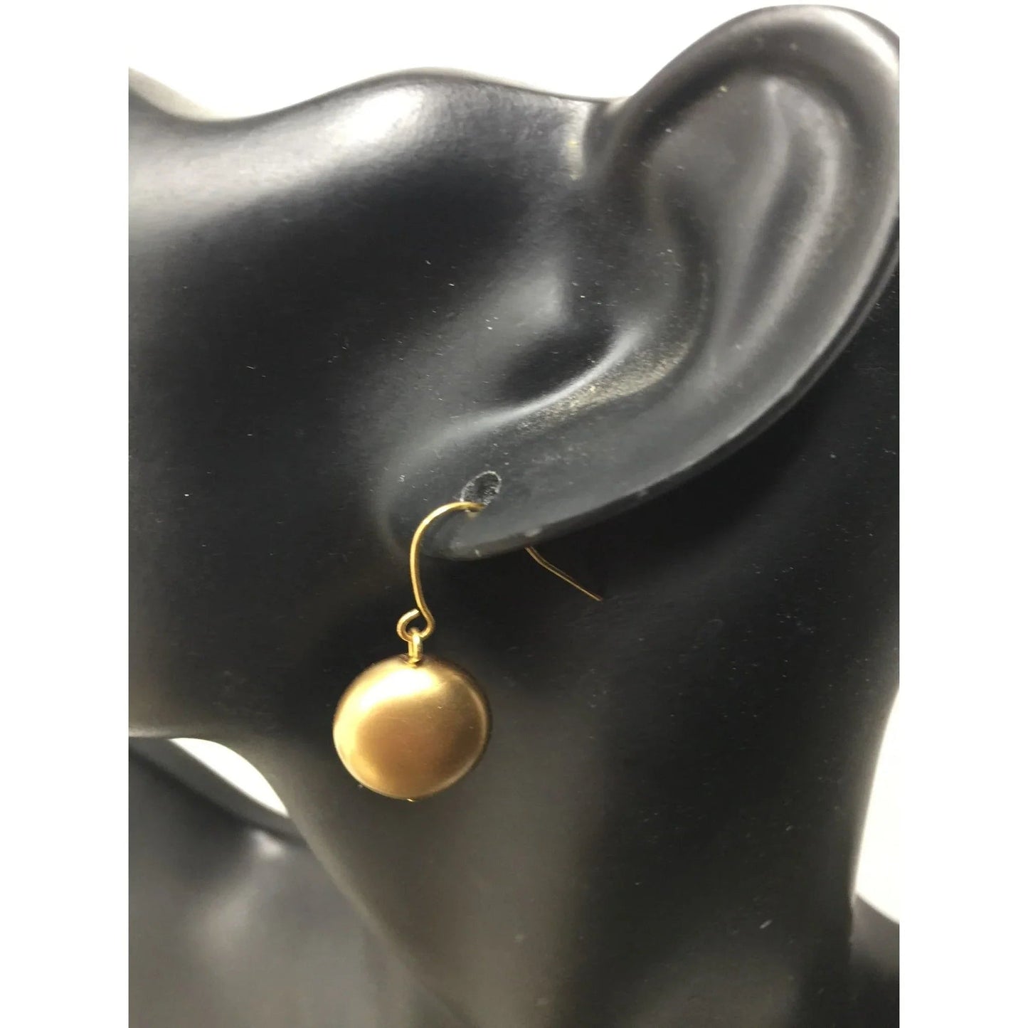 Women's Gold Tone Circle Dangle Earrings - A+ Stuff - Earrings - A+ Stuff