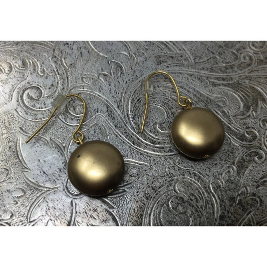 Women's Gold Tone Circle Dangle Earrings - A+ Stuff - Earrings - A+ Stuff